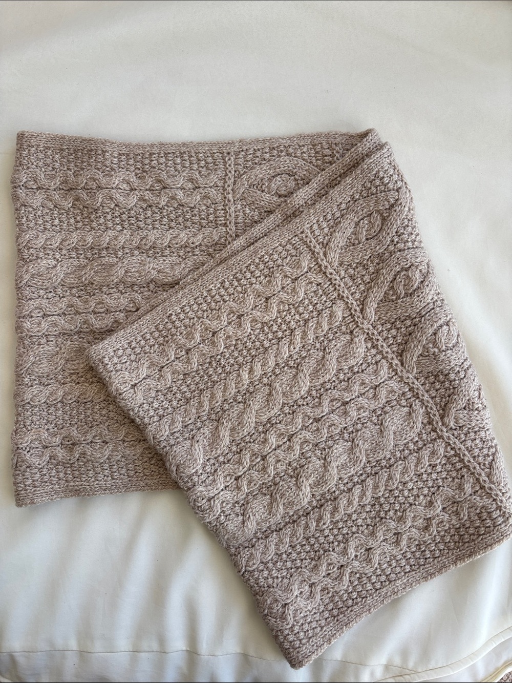 Aran islands infinity scarf by Shape of Aran